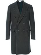 Boglioli Double Breasted Coat, Men's, Size: 54, Grey, Cupro/wool