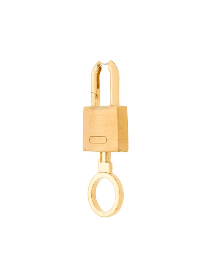 Ambush Padlock Earring - Metallic