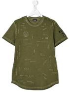 Diesel Kids Only The Brave Printed T-shirt - Green