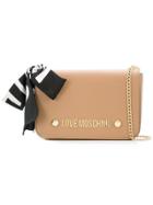 Love Moschino Scarf Bow Shoulder Bag - Nude & Neutrals