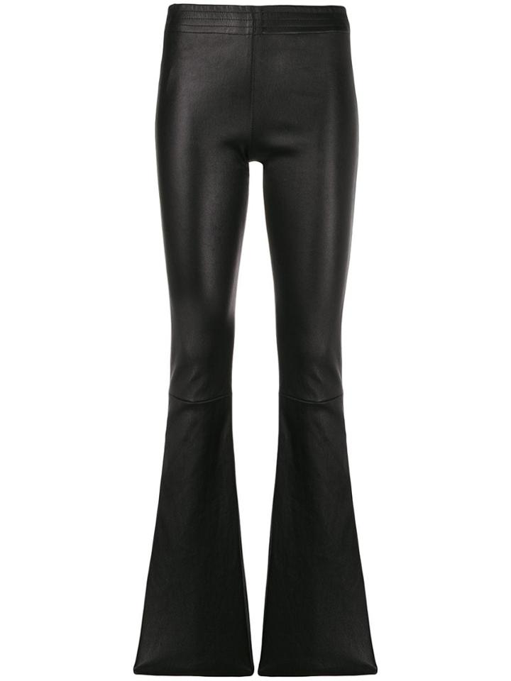 Drome High Waisted Flared Trousers - Black