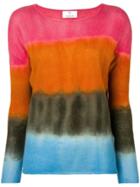Allude Colour Block Top - Pink