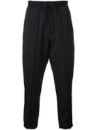 Aganovich Drop Crotch Trousers, Men's, Size: 50, Black, Wool