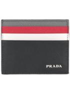 Prada Colour Block Cardholder - Black