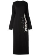 Yohji Yamamoto - Slit Laterals Knitted Dress - Women - Cotton - 2, Black, Cotton