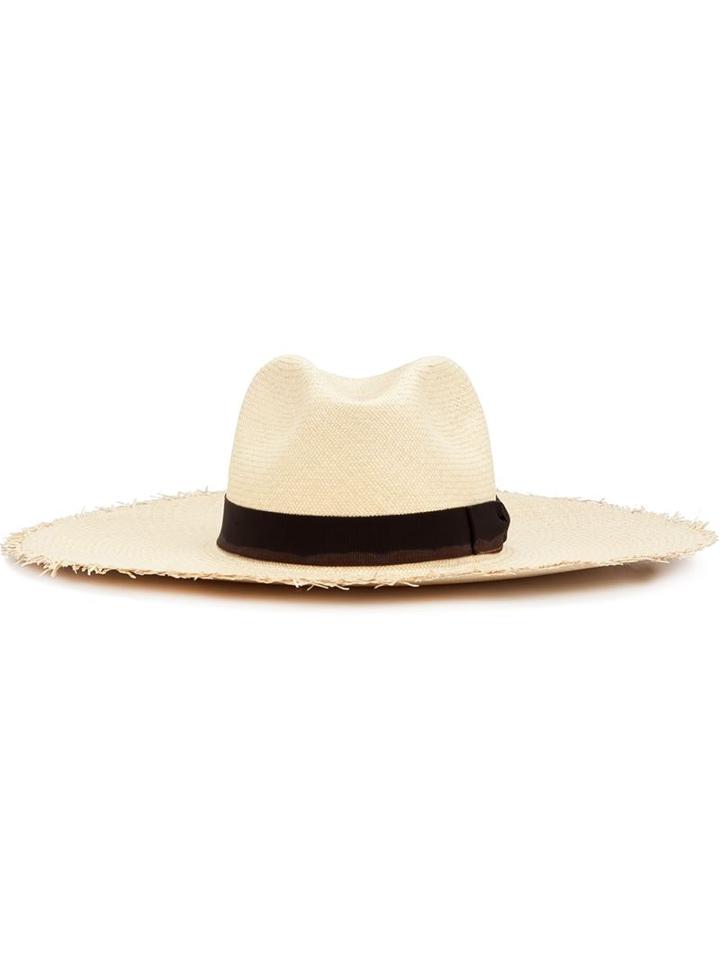 Filù Hats Mauritius Hat, Women's, Size: S, Nude/neutrals, Straw/viscose/cotton