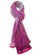 Faliero Sarti 'marlene' Scarf, Adult Unisex, Pink/purple, Silk/cashmere