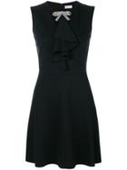 Red Valentino Embellished Neck Bow Dress - Black