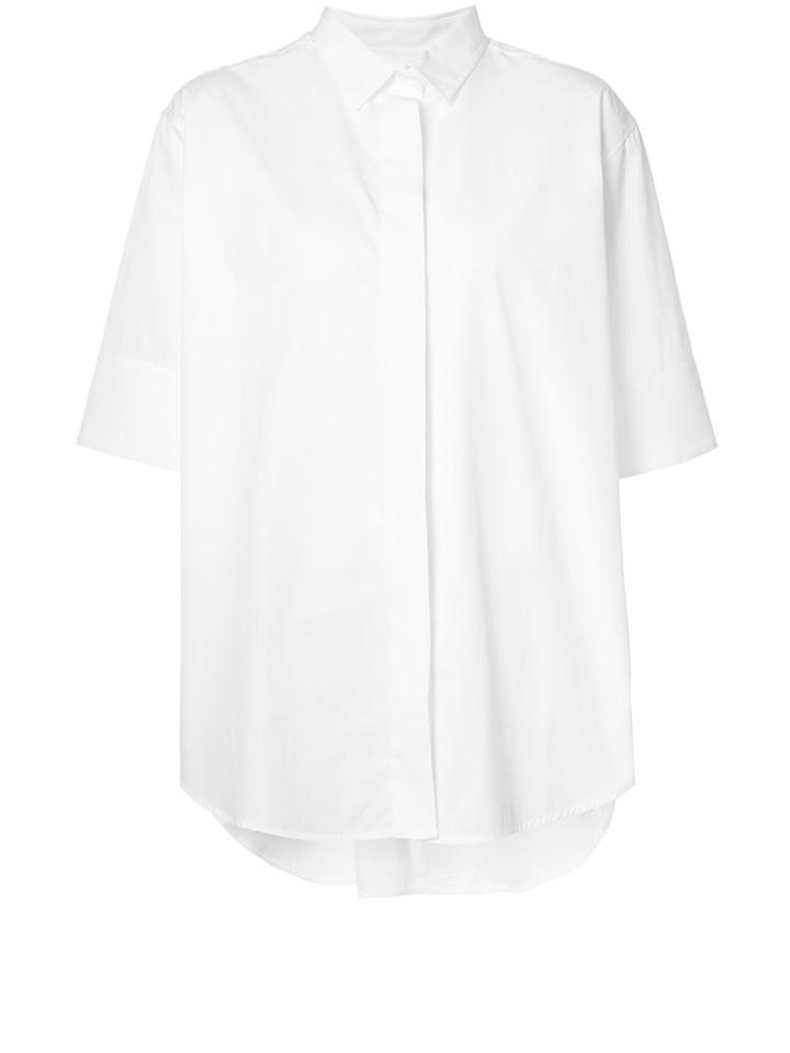 Toteme Shortsleeved Shirt, Women's, Size: Large, White, Cotton