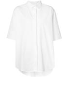 Toteme Shortsleeved Shirt, Women's, Size: Large, White, Cotton