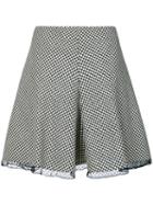 Red Valentino - Flippy Skater Skirt - Women - Polyester/acetate/virgin Wool - 40, Black, Polyester/acetate/virgin Wool