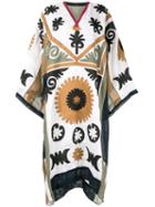 Vita Kin Embroidered Flared Midi Dress - Neutrals