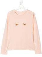 Chloé Kids Embroidered Wink Tee - Pink