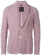 Tonello Checked Blazer, Men's, Size: Xl, Blue, Viscose/cotton/spandex/elastane