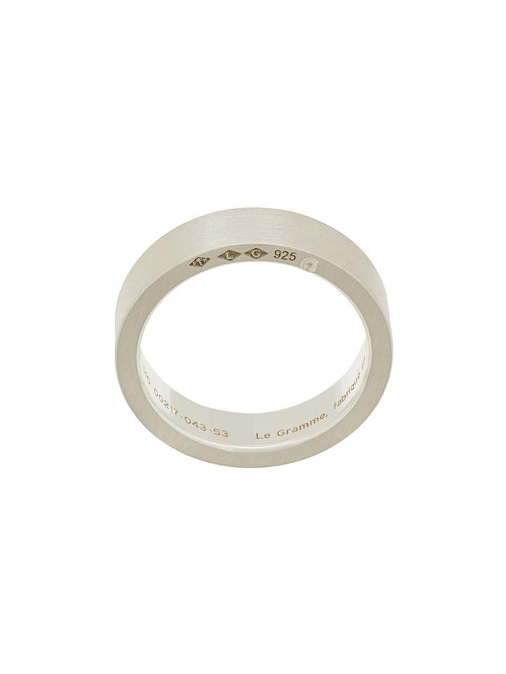 Le Gramme 7 Grams Slick Brushed Ring - Metallic