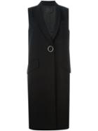 Alexander Wang Shawl Collar Waistcoat, Women's, Size: 2, Black, Virgin Wool/polyester