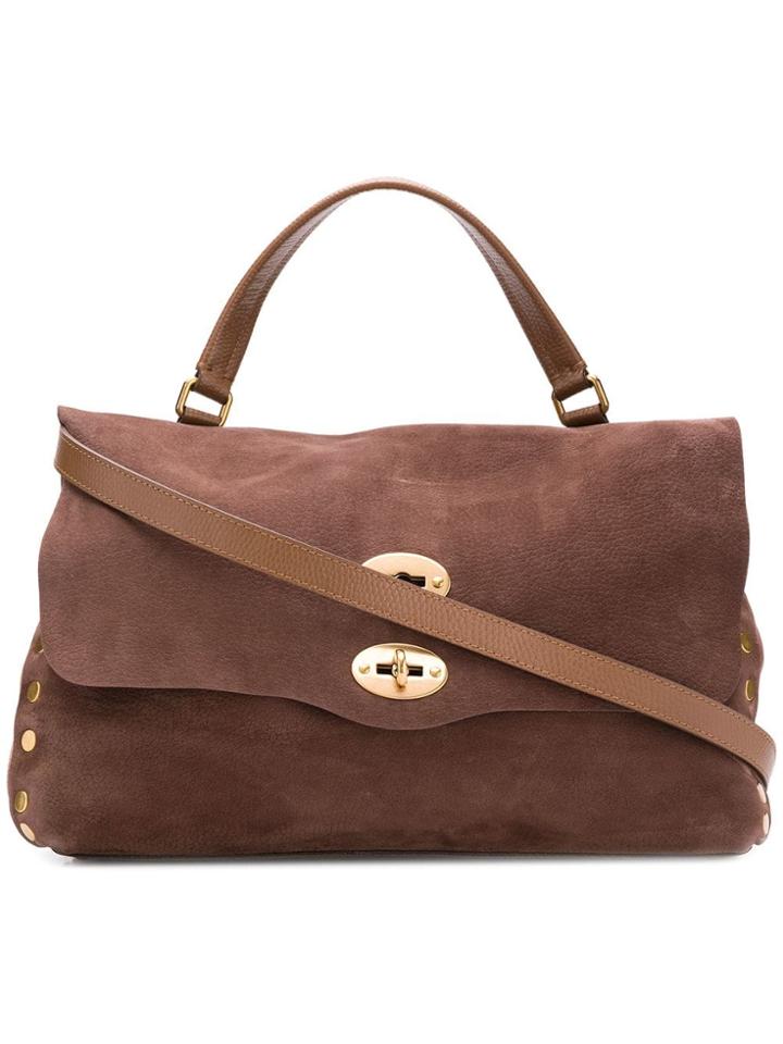 Zanellato Postina Jones Shoulder Bag - Brown