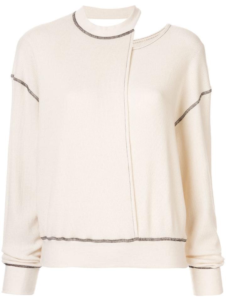 G.v.g.v. Stitch Detail Jumper - White