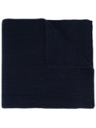 Polo Ralph Lauren Ribbed Knit Scarf, Men's, Blue, Merino