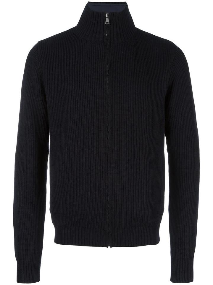 Hackett Zipped Cardigan, Men's, Size: Xxxl, Blue, Acrylic/polyester/wool