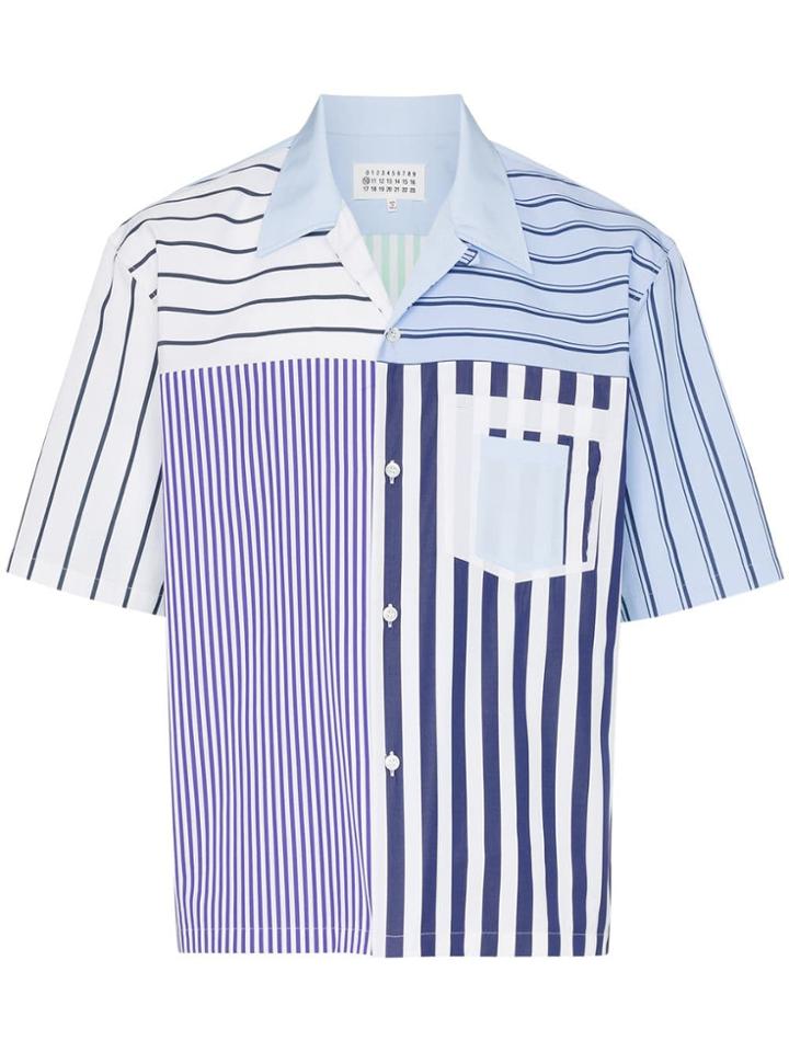 Maison Margiela Mm Strp Ss Sht Multi - Blue
