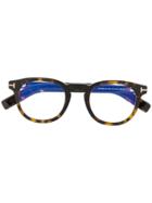 Tom Ford Eyewear Ft5629b Round-frame Glasses - Brown