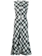 Alexander Mcqueen Knitted Check Dress - Blue