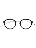 Thom Browne - Round Frame Glasses - Unisex - Acetate/titanium - 49, Black, Acetate/titanium