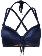 Marlies Dekkers Holi Glamour Push Up Bikini Top - Blue