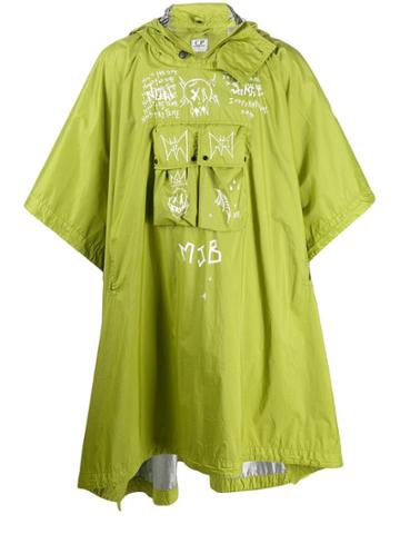 Mjb Marc Jacques Burton Printed Poncho - Green