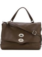 Zanellato - Embellished Shoulder Bag - Women - Leather - One Size, Brown, Leather