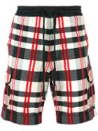 Christian Pellizzari Checked Bermuda Shorts, Men's, Size: 48, Cotton/polyimide/spandex/elastane