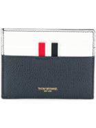 Thom Browne Stained Leather Note Cardholder - Blue