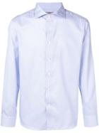 Canali Impeccabile Checked Shirt - Blue