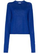 Carcel Extended Sleeve Alpaca Wool Jumper - Blue