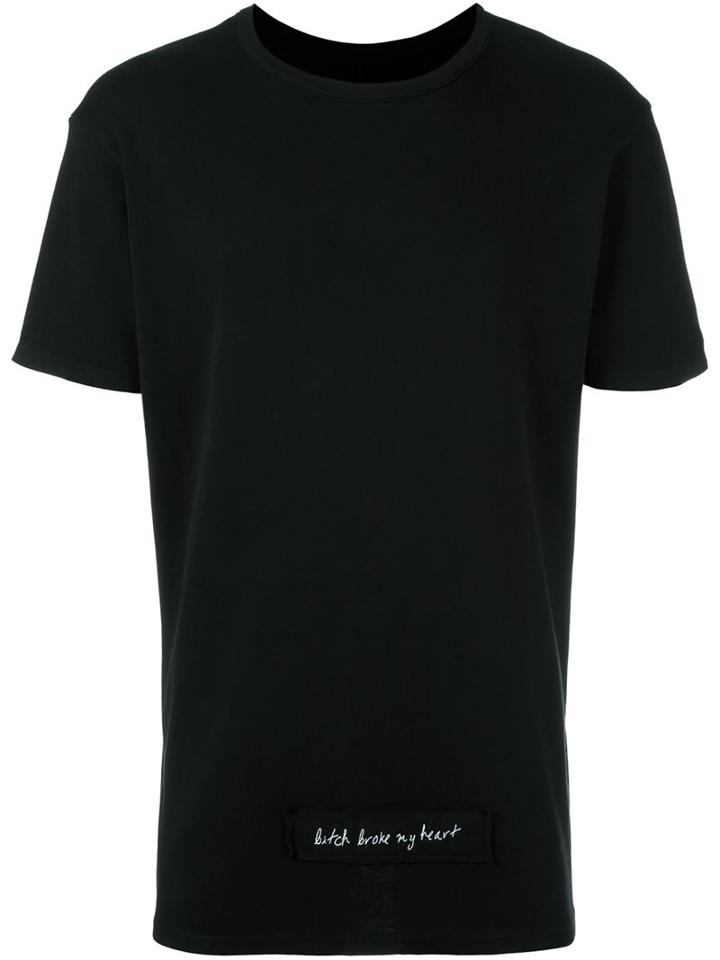 Rta Rear Print T-shirt, Men's, Size: Xl, Black, Cotton