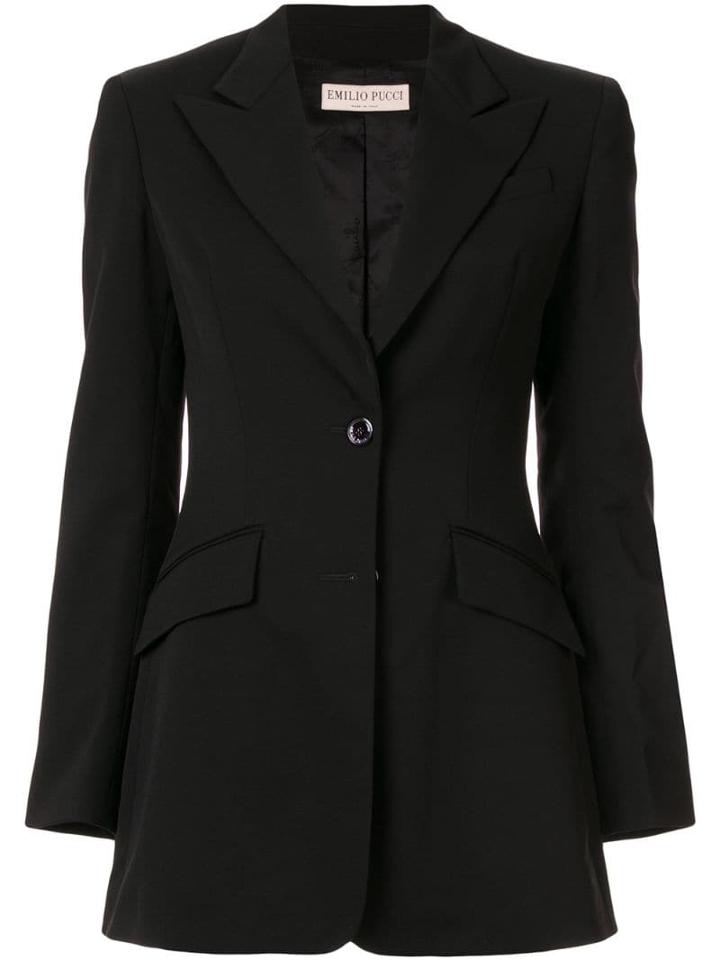 Emilio Pucci Single-breasted Blazer - Black