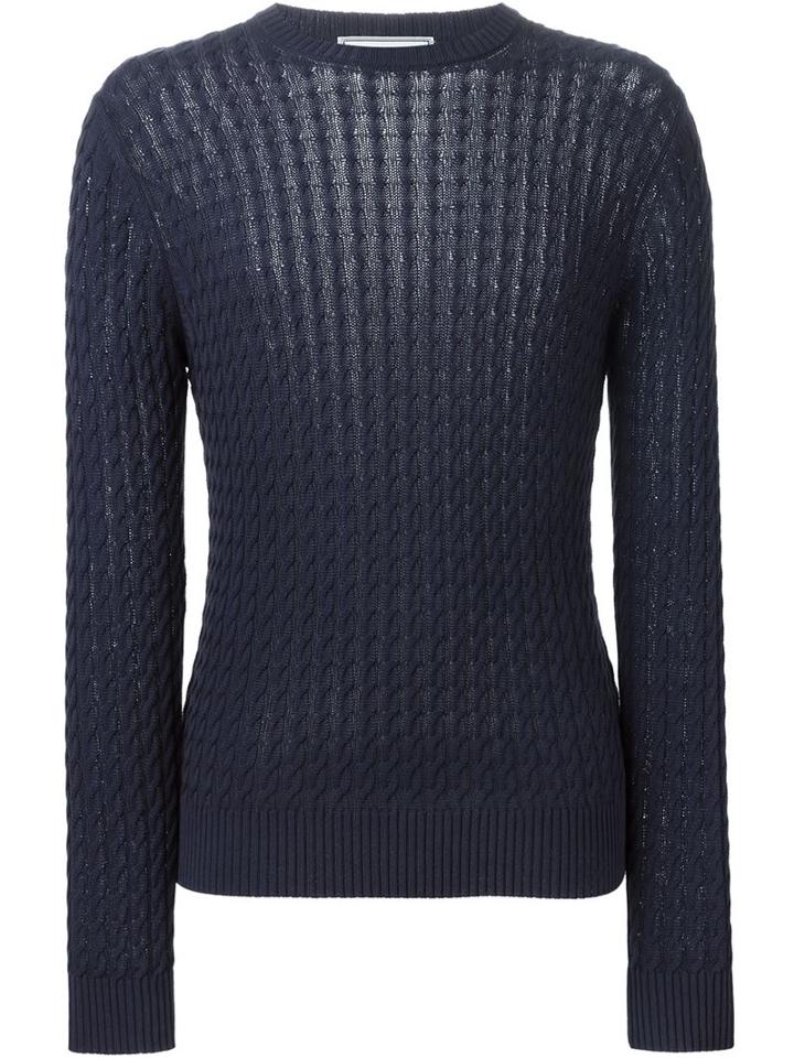 Ami Alexandre Mattiussi Cable Knit Jumper