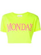 Alberta Ferretti Monday Cropped T-shirt - Yellow & Orange