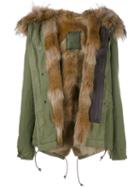 Mr & Mrs Italy Raccoon And Coyote Fur Jacket