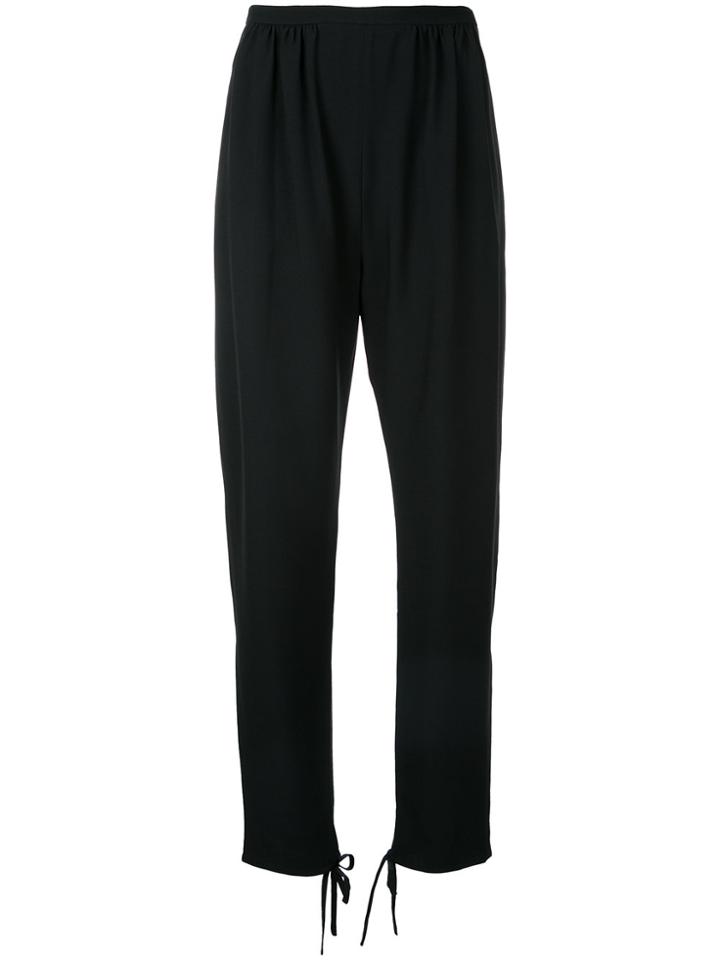 Chloé Tie Ankle Cuff Trousers - Black