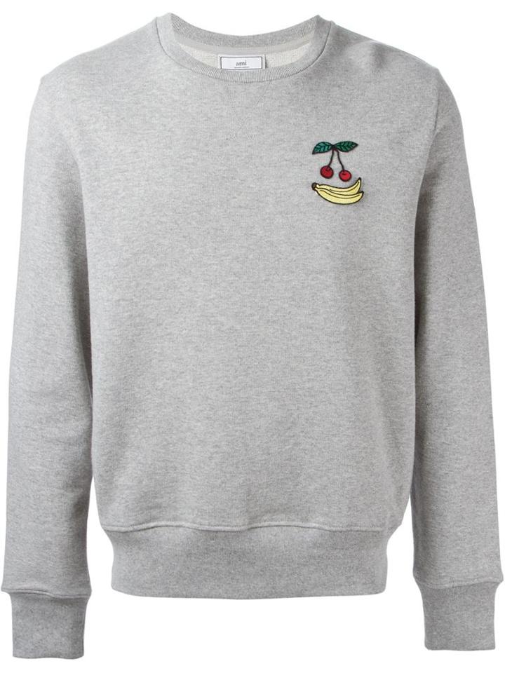 Ami Alexandre Mattiussi Cherries And Banana Patch Sweatshirt