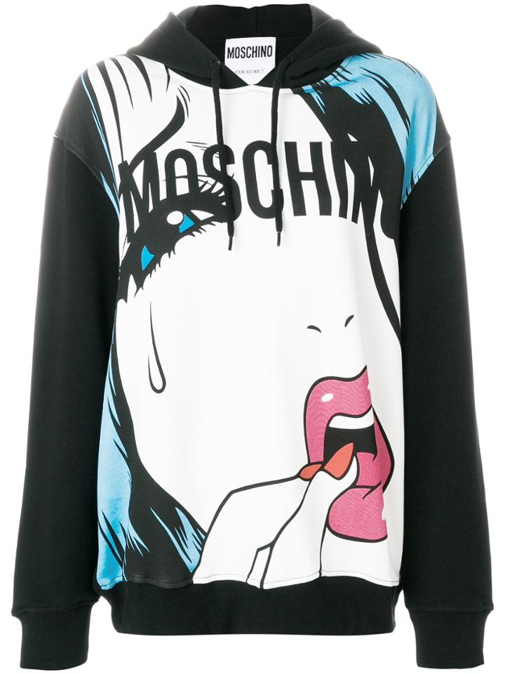 Moschino Weeping Motif Hoodie - Multicolour