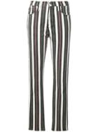Frame Le Sylvie Striped Jeans - Black