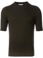 Carven Short Sleeve Ribbed Sweater