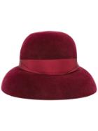Borsalino 'audrey' Hat, Women's, Size: Small, Red, Wool Felt