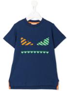 Fendi Kids Bag Bugs T-shirt, Girl's, Size: 12 Yrs, Blue