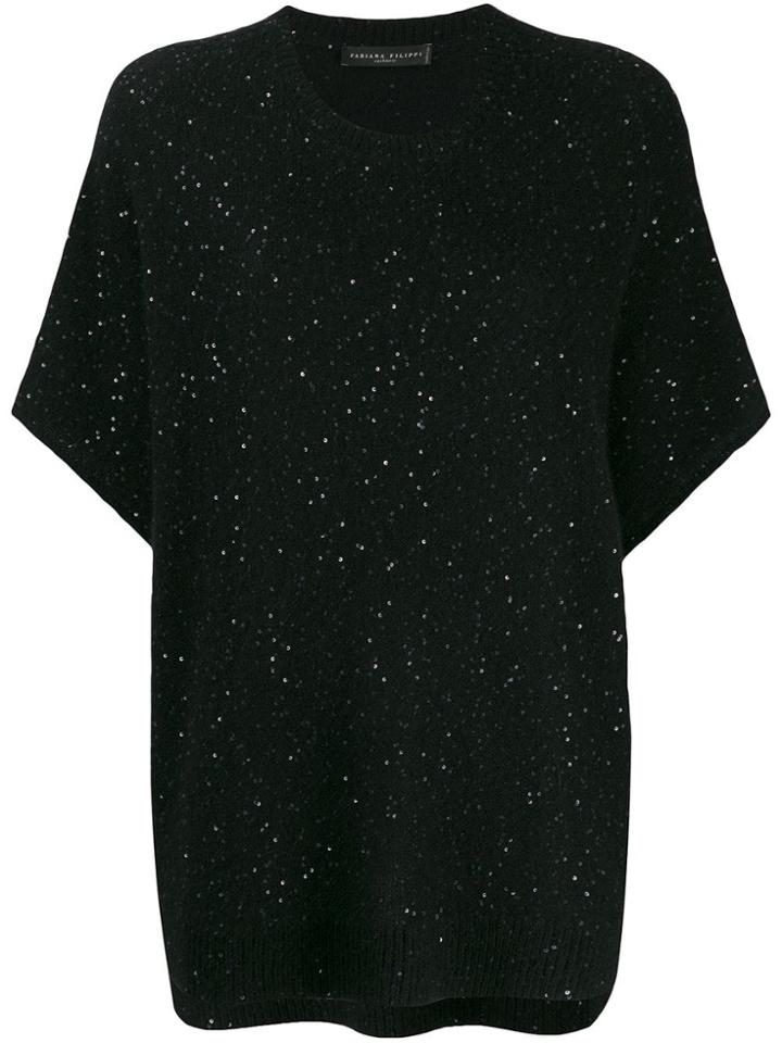 Fabiana Filippi Short-sleeve Jumper - Black