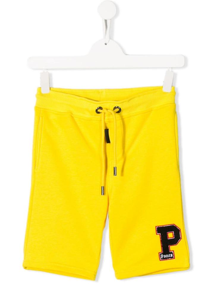 My Brand Kids Teen Patch Track Shorts - Yellow