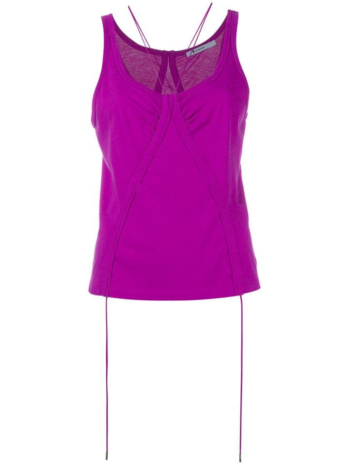Alexander Wang String Detail Tank Top - Pink & Purple